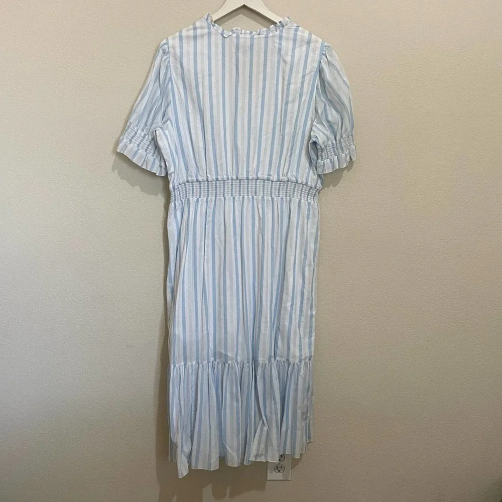 J. Crew Smocked Ruffle Dress - Picture 4 of 8